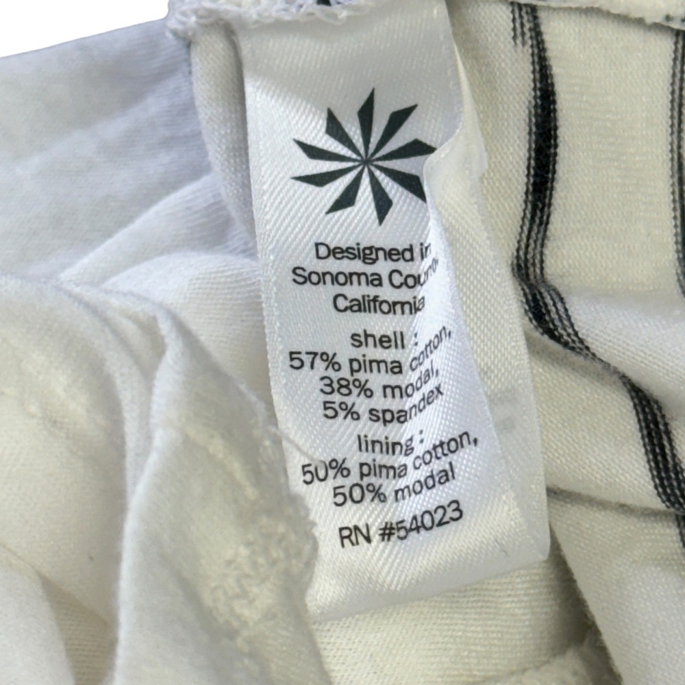 Athleta Comeback Tank Midi Dress SZ S Ruched Striped Long Comfy Modal Athletic - Picture 6 of 8